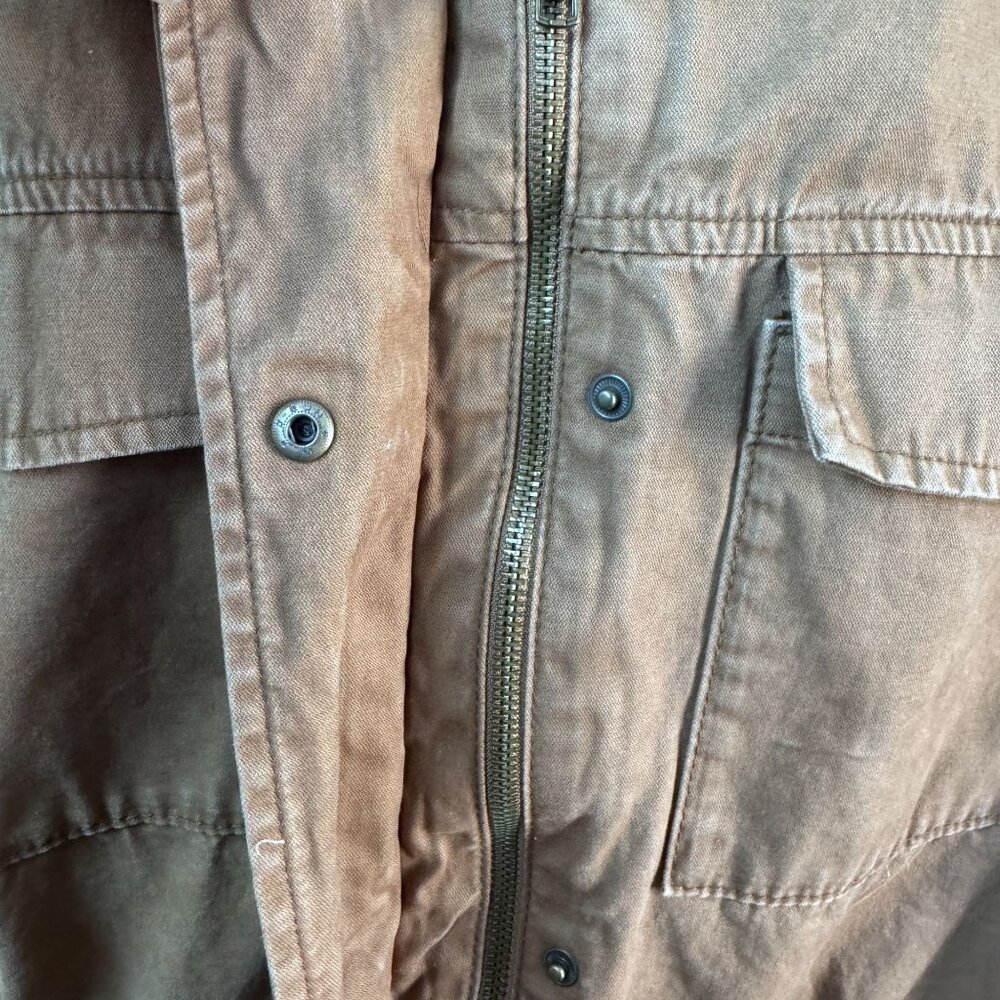Old Navy Utility Jacket Rugged Scout Utility Barn Field Falconry Full Zip Cinch - Picture 3 of 10